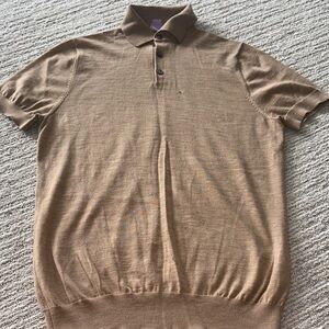 Suitsupply merino wool short sleeve polo size medium